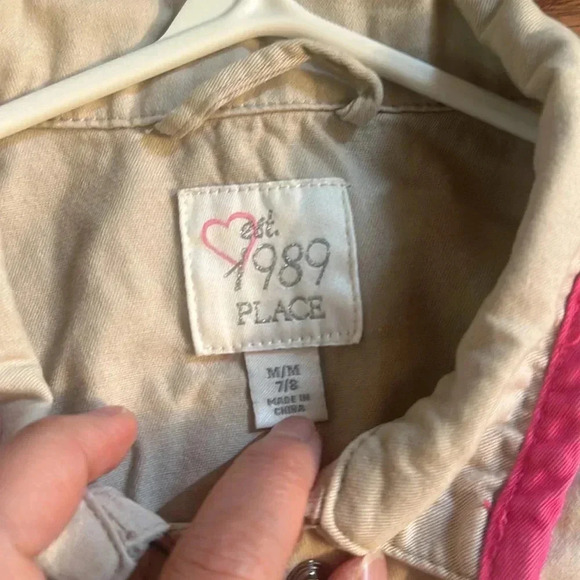 CHILDREN's PLACE tan Jacket  size 7/8 - Picture 3 of 3